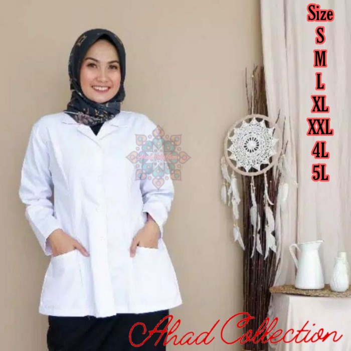 Atasan Wanita Baju Dinas Wanita Putih Polos Guru Pns Perawat Formal