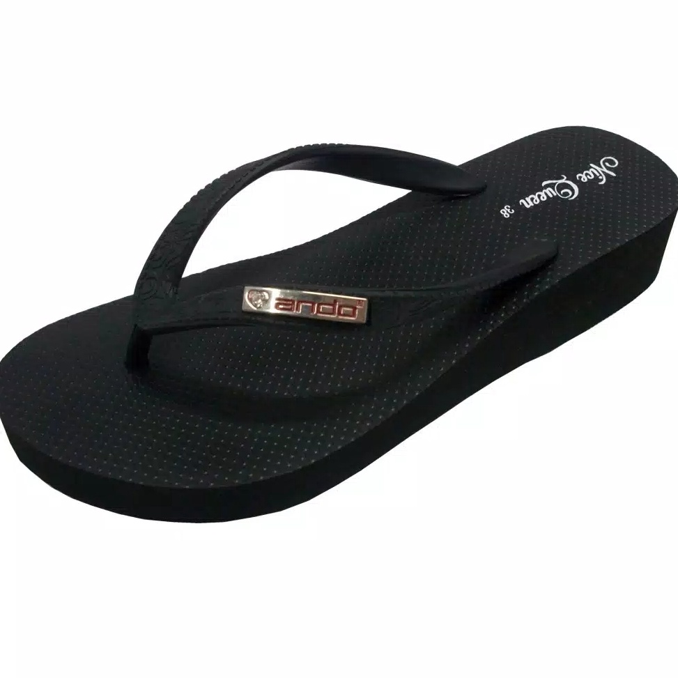 Terbaik.. Ando Nice Queen Terbaru 5 Warna Sandal Wedges Wanita Dewasa Sandal Japit Ando Original