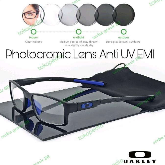 Kacamata Photocromic Anti Radiasi Uv | Kacamata Minus Pria Ox Sport Original