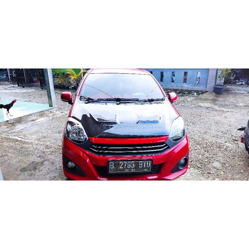 kap mesin Toyota Agya / Daihatsu Ayla carbon