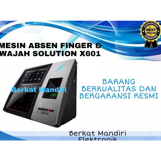 Mesin Absen Solution X 601 / Solution Fingerprint X601 Stok Terbatas