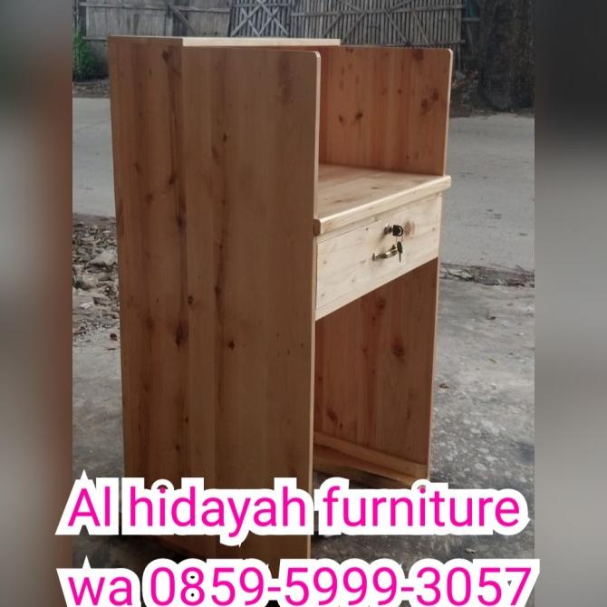 MEJA KASIR MINI KAYU JATI BELANDA