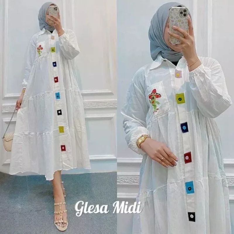 GLESSA MIDI GAMIS MUSLIM MIDI TUNIK - 01 GAMIS KONDANGAN