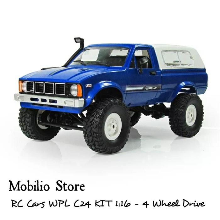 RC Cars - WPL C24 1:16 Kit Remote Control Jeep 4x4 Rock Crawler