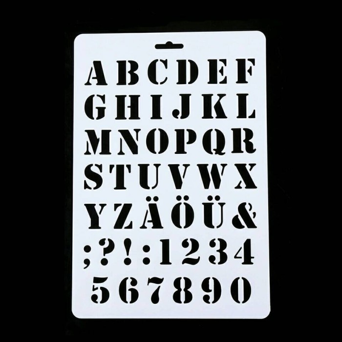 

Best Seller Stencil - Alphabet (Uppercase)