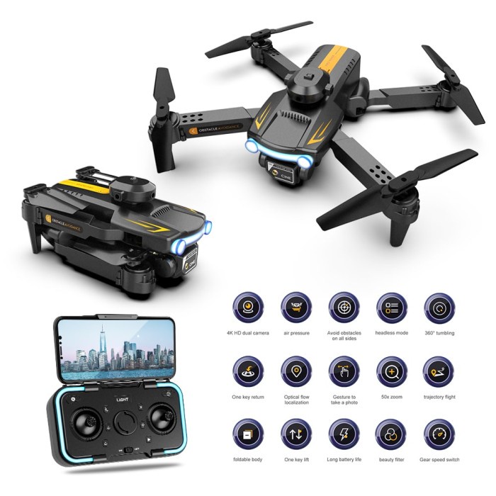 Best Seller Drone Xt2 Dual Lense, Remote Control Drone Kamera Hd Dual Lens Camera
