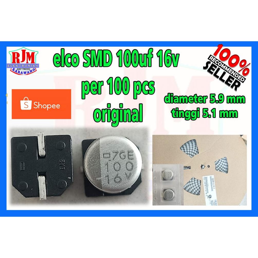 Hot Sale - elco smd 100uf 16v ori per 100 pcs 