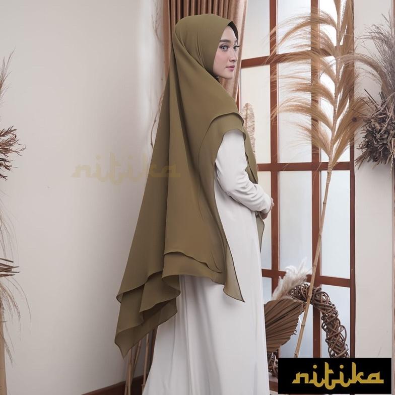 ( Bisa Cod ) khimar N-090 Nitika hijab ,.