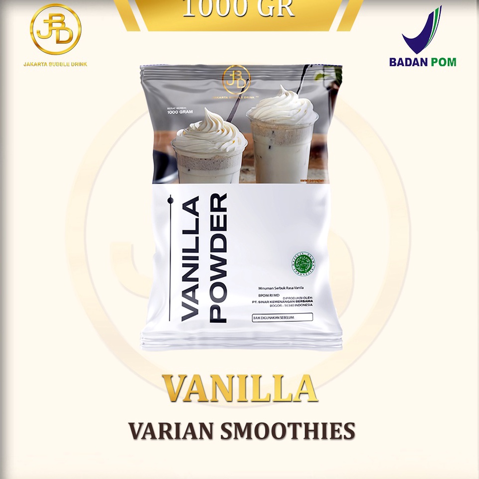 

Promo Bubuk Minuman Premium VANILLA - Jakarta Bubble Drink | BPOM&HALAL