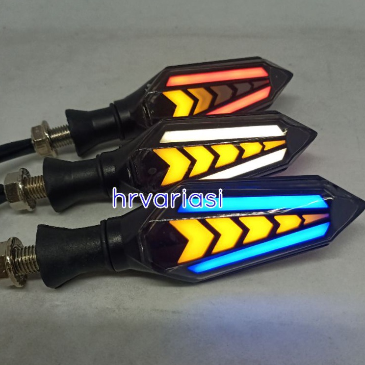 ￣ ww lampu sen motor led runing Sen variasi Aerox.Adv.Vario.Vixion.Megapro Dll Terlaku.｀