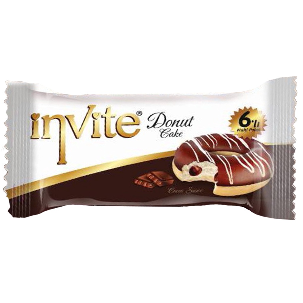 

Donat Coklat Simsek Invite Donut Cake with Cocoa Sauce - 6pc