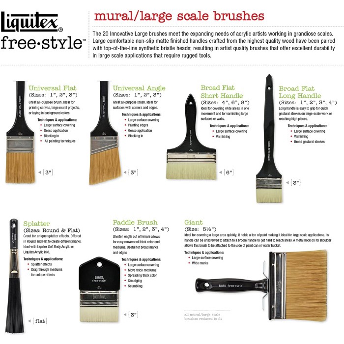 

Kuas Lukis Liquitex Free Style Large Splatter Professional Brush
