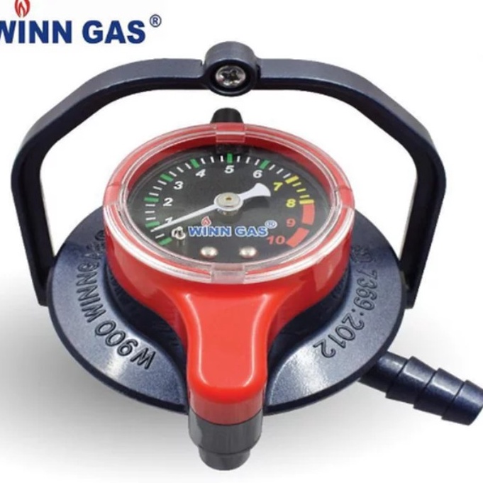 ーQWk Regulator Winn Gas Tekanan Rendah W900M Meter Pengunci Ganda - Winn Gas W 900 M - Regulator Win
