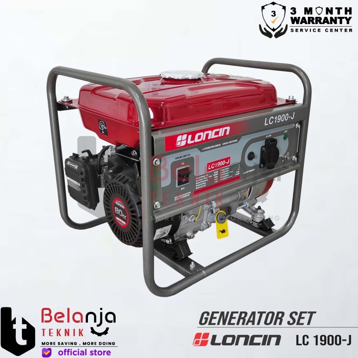 Genset Bensin - Loncin LC 1900 J - 1000 Watt - Generator Set keren