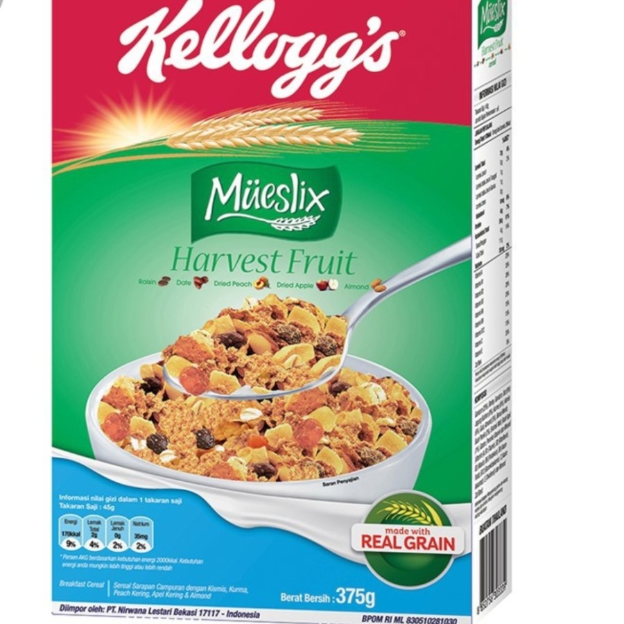 

Kellogg's Mueslix Harvest Fruit 375gr