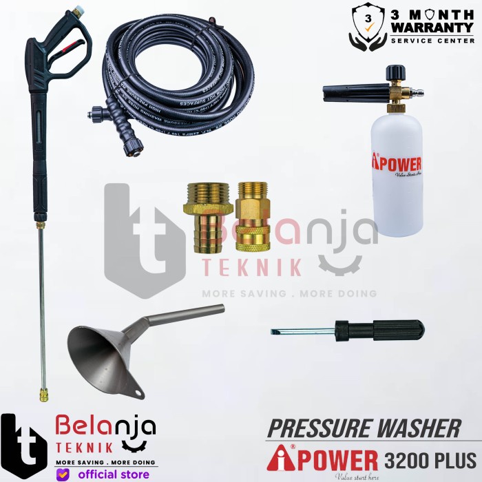 AiPower High Pressure Jet Cleaner APW 3200 Mesin Cuci 220 Bar APW3200 keren