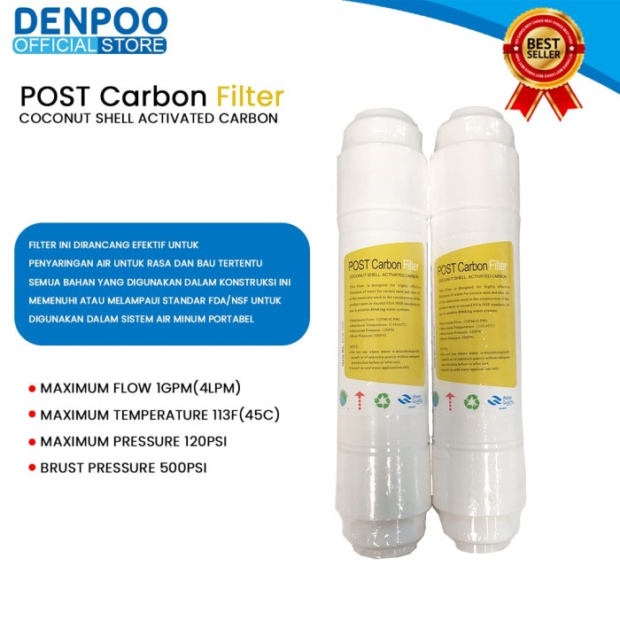 DENPOO POST CARBON (T33) FILTER AIR CARTRIDGE TYPE T33 REFIL