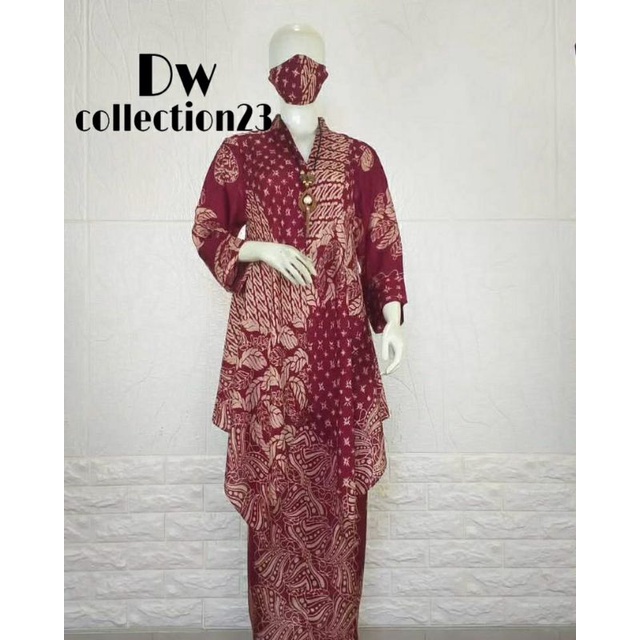 SETELAN ROK BATIK VISCOSE SEMI SUTRA PREMIUM