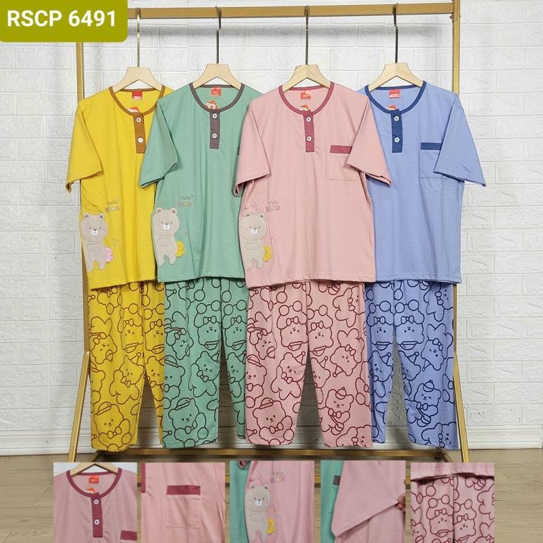 GAB383 Babydoll Amro Celana Panjang Dewasa Bebidol Baju Tidur/ CP Amro +