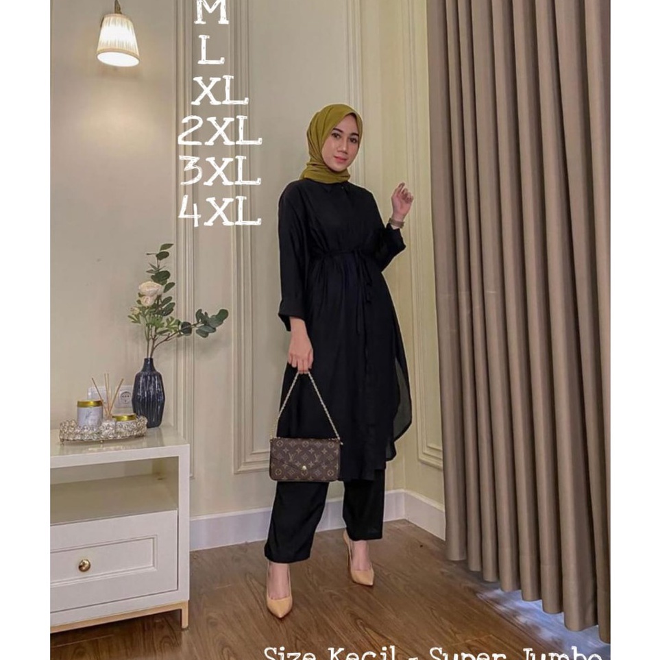 ←➲❊✩ PROMO Aurelia Set Bahan Katun Rayon / Baju Setelan JUMBO Baju Wanita Terbaru 2020 Setelan BIG S