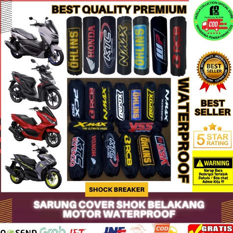 ba FAZILLA Sarung shok breaker motor / cover sokbreker motor belakang anti lecet debu waterproof HON