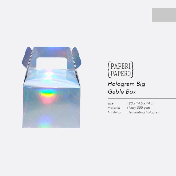 

best seller] Big Hologram Gable Box - Boks Kotak Hampers Souvenir Lucu Unik