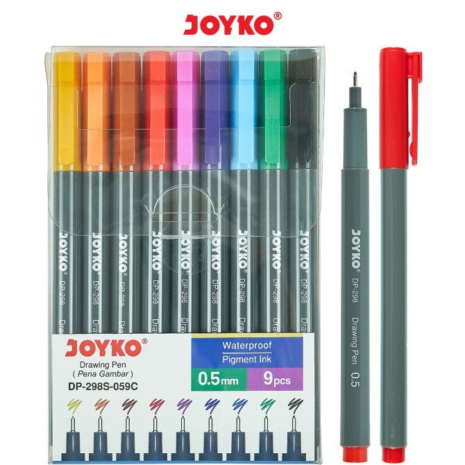 

Drawing Pen Pena Gambar Joyko Dp-298S-059C 1 Set 9 Pcs Original