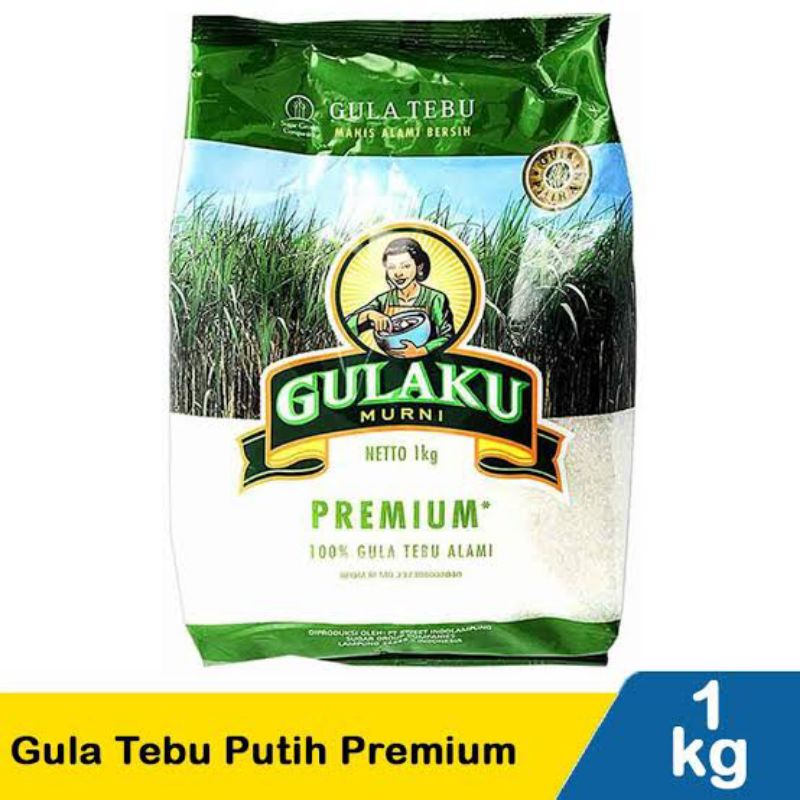 

Gula Pasir Gulaku Premium Tebu 1 Kg Hijau / Kuning