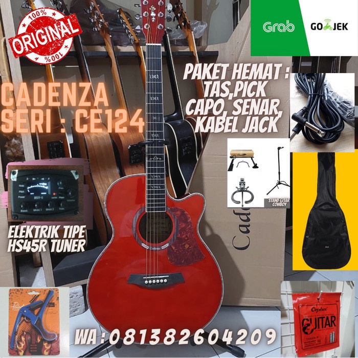 Gitar Akustik Cadenza Tipe Ce124 Original With Tuner