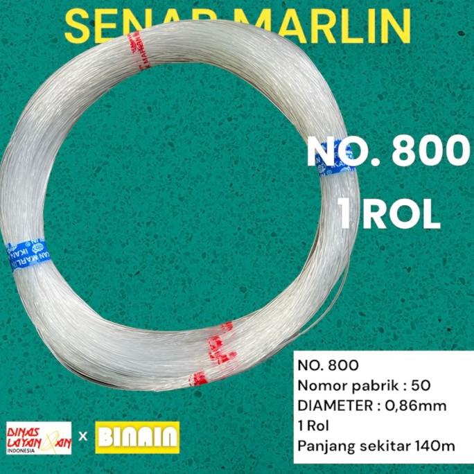 '+'+'+'+] senar layangan bening cap ikan kakap dan cap marlin no 800