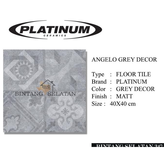 }}}}}}] KERAMIK LANTAI PLATINUM KW 1/ FLOOR TILE CERAMIC ANGELO 40X40 MATT
