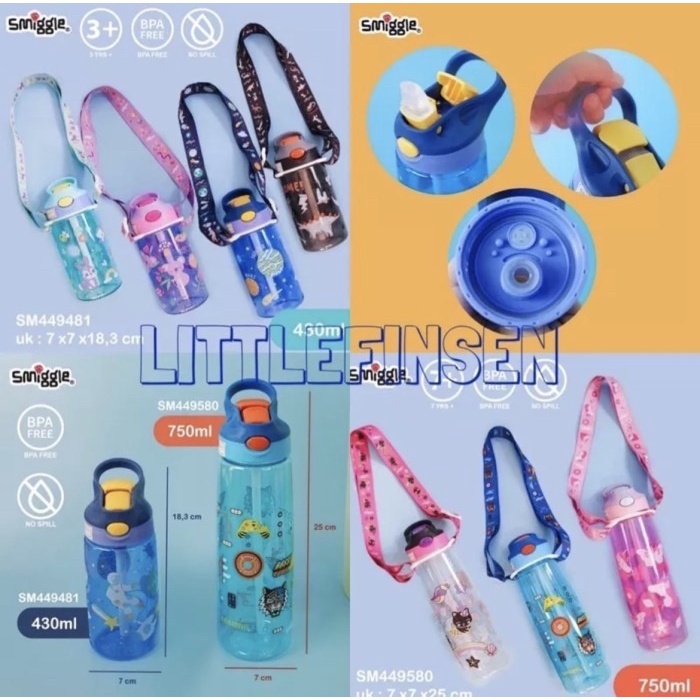 Terlaris Smiggle/Botol Minum Anak/Smiggle Botol Minum/Botol Smiggle 560Ml