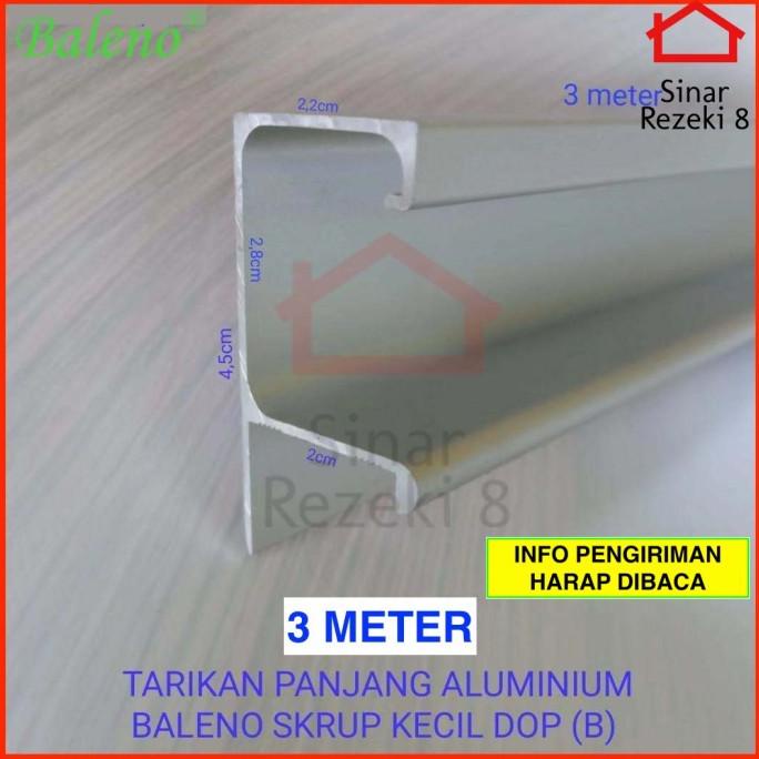 Termantab] Handle Tarikan Aluminium Profil Edging Lemari Lis Frame GP 30 DOFF