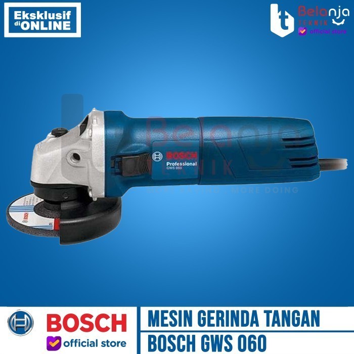 Bosch Mesin Gerinda Tangan Listrik 4 Inch 670 Watt + Handle Gerinda keren