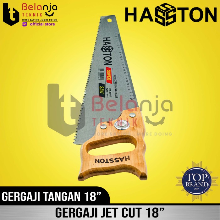 Hasston Prohex Gergaji Kayu Tangan 18" Inch Hand saw Potong Kayu 18 In keren