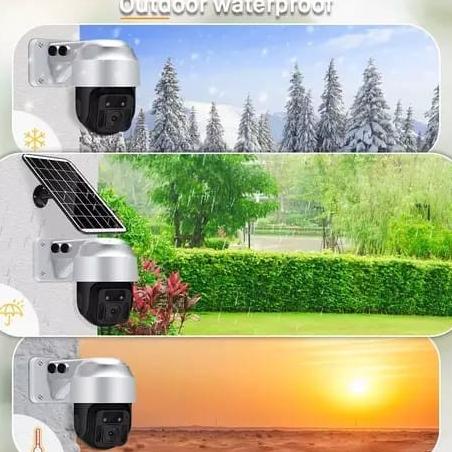 CAMERA CCTV WIFI 4G GSM OUTDOOR PTZ SOLAR PANEL KAMERA PENGINTAI