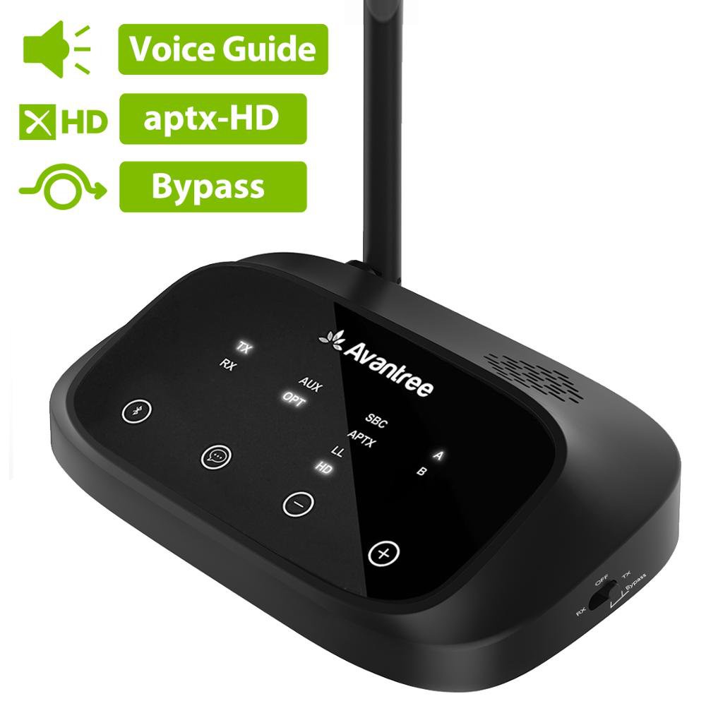✅&New Avantree Oasis Plus Certified aptX HD Bluetooth 5.0 Transmitter Receiver for TV, Low Latency W