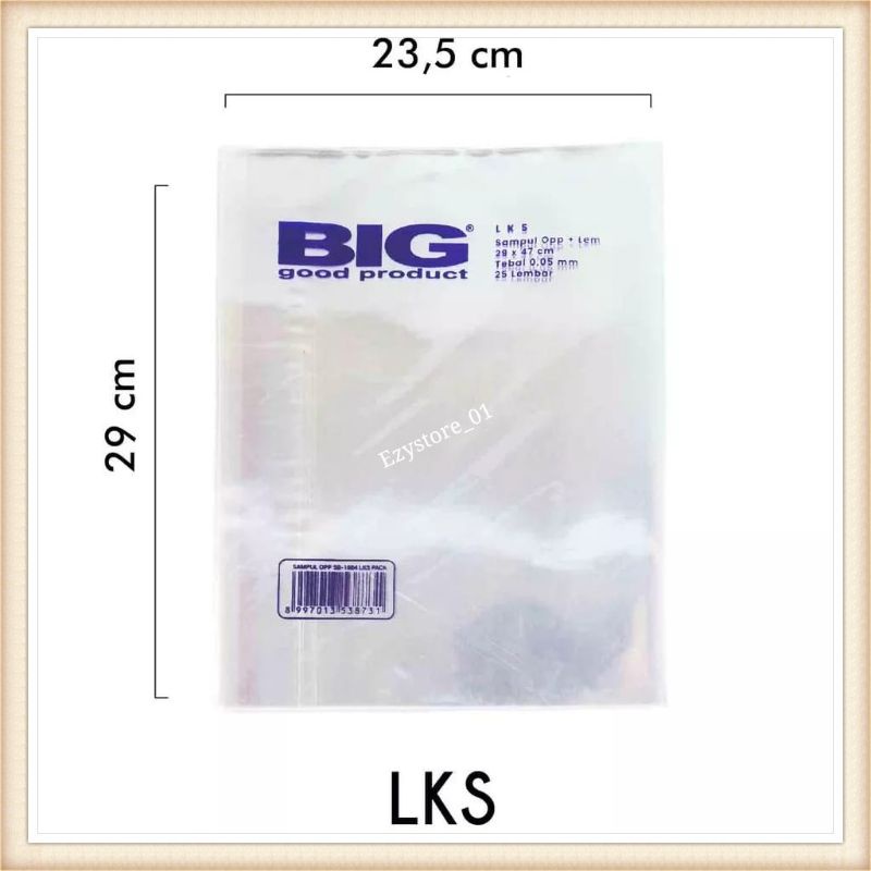 

BIG sampul plastik LKS tebal 50 mikron isi 25pcs
