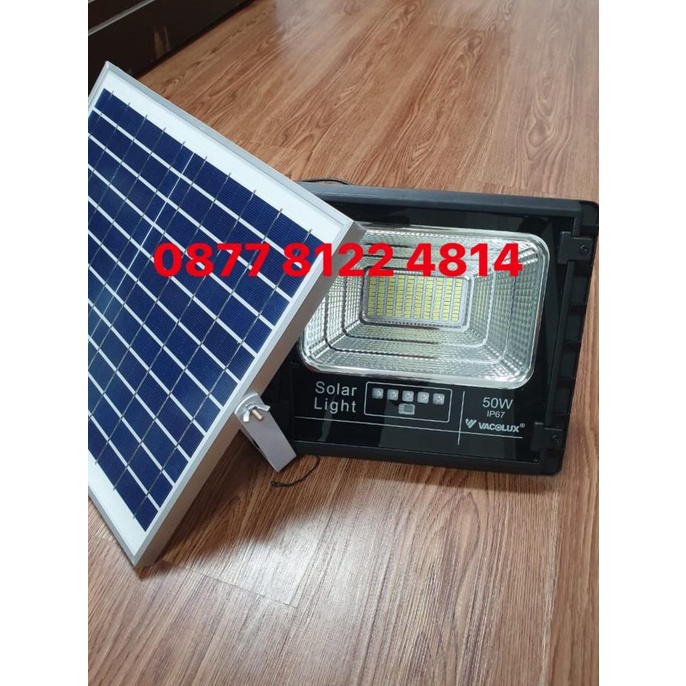 LAMPU SOROT LED TENAGA SURYA 50 watt SOLAR CELL PANEL 50Watt VACOLUX