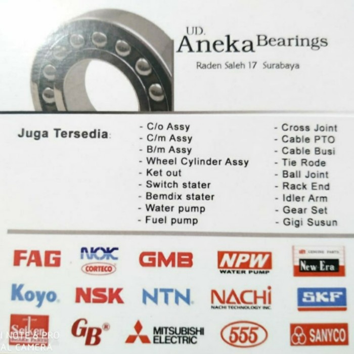 Bearing 6203 2Rs C3 Skf 2Rsc3 Laker Motor Tutup Karet 17X40X12 Murah