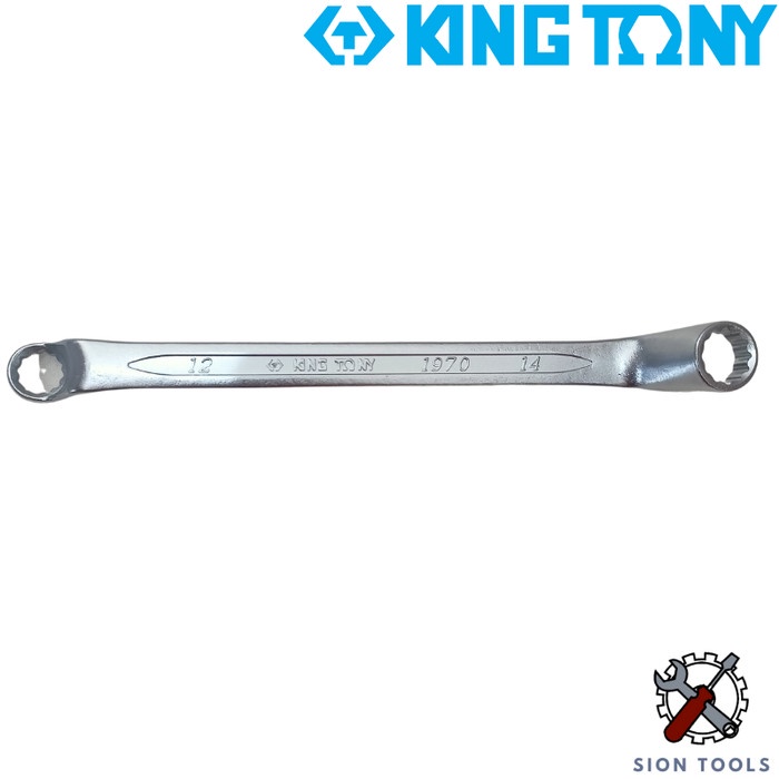 nice KING TONY KUNCI RING 12X14 / 75 OFFSET RING WRENCH