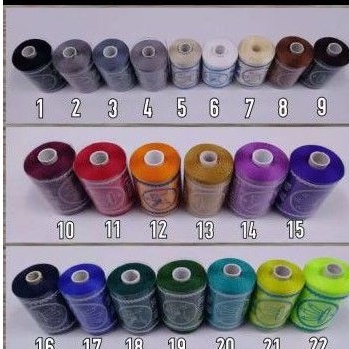 CJWM6544 Stok terbaru   BENANG NYLON CAP PENITI NO 30,6,9,12