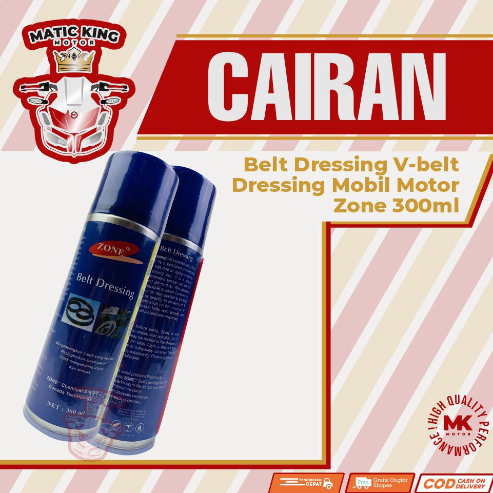 READY Belt dressing V-belt Dressing Mobil Motor Zone 300 ml