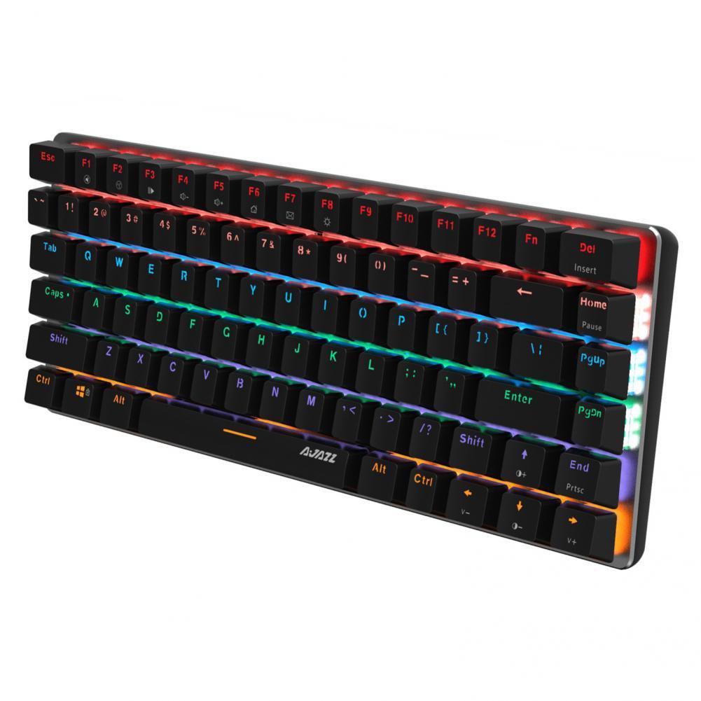 ✅&AJAZZ Reliable 82 Keys 2 Colors Optional Wired Keyboard High Sensitivity Gaming Keyboard for PC Wi