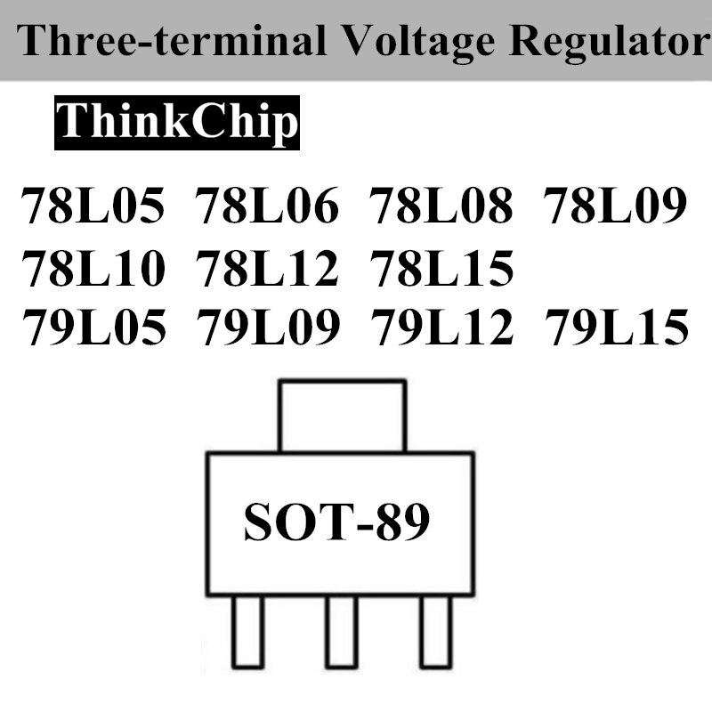 ✅&(20pcs) SOT-89 78L05 78L06 78L08 78L09 78L10 78L12 78L15 79L05 79L09 79L12 79L15 Three-terminal Vo