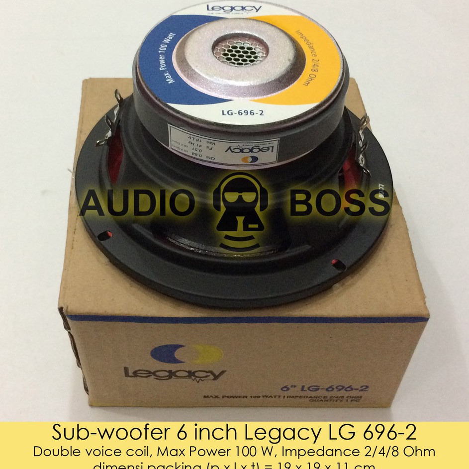 wf Speaker Subwoofer 6 inch Legacy LG 696-2 / Subwoofer 6" Legacy LG 696-2 Legacy LG 696 ☆ ➬