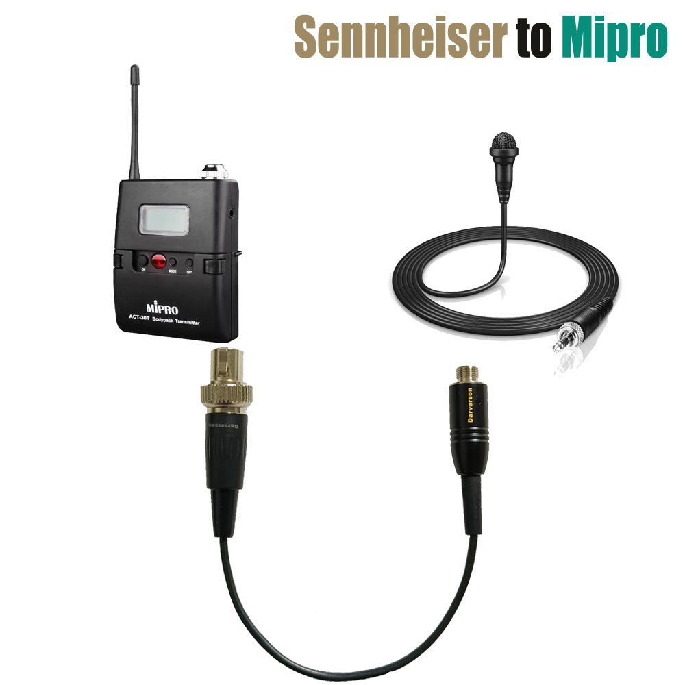 ✅&TA4F to 3.5mm cable for Sennheiser lavalier microphone Mipro transmitter wireless system ACT-52T c