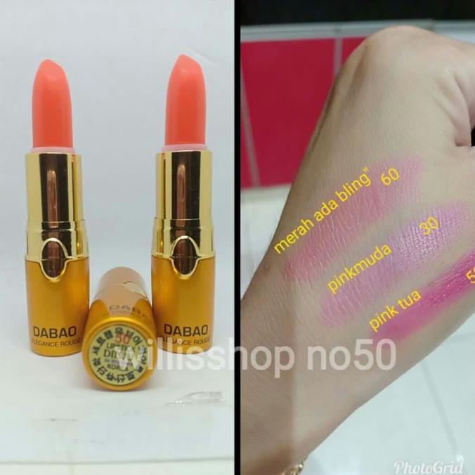 Lipstik Dinju Dabao Korea Tahan 24 Jam Nomor 50 Warna Pink Tua Star Seller