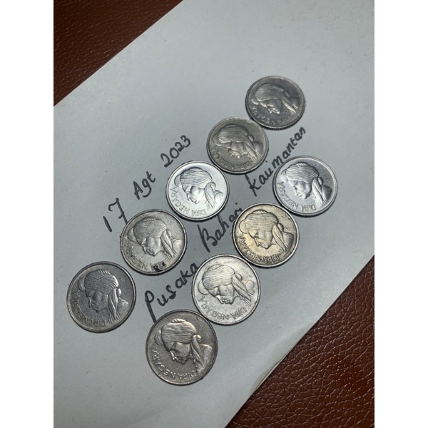 Koin 25 Sen Dipanegara 1951 Borongan 9pcs