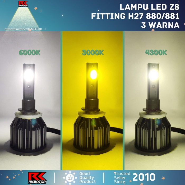 Chevrolet Foglamp Led Bulb H27 880 881 Pnp Anti Error Garansi H27 Kode My 053